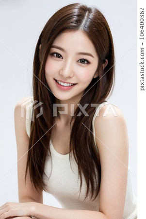 穿著白色背心的女人（AI 生成的圖像） 106400362