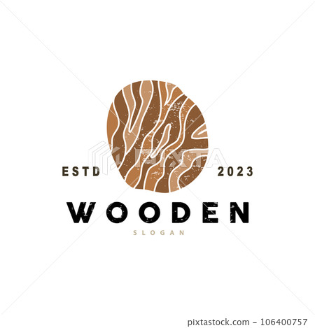 Wood Logo, Wood Fiber Bark Layer Vector, Tree Trunk Inspiration Illustration Design Wood Logo, Wood Fiber Bark Layer Vector, Tree Trunk Inspiration Illustration Design 106400757
