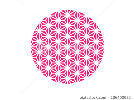 Japanese pattern background hemp leaf Japanese pattern background hemp leaf 106400982