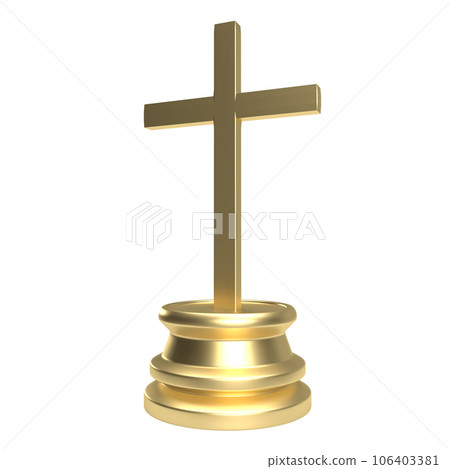 The cross  for religion concept 3d rendering 106403381