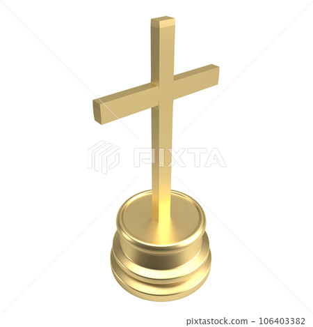 The cross  for religion concept 3d rendering 106403382