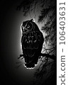 night owl studio silhouette photo black white vintage backlit portrait motion contour tattoo 106403631