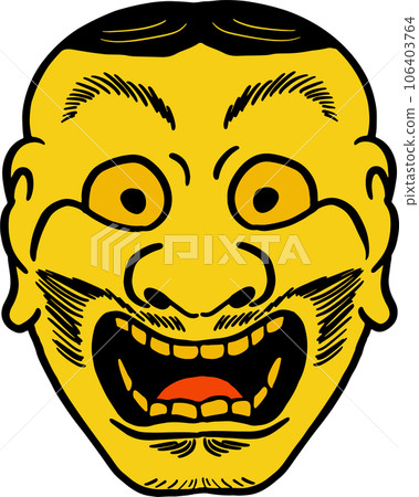 The Japanese mask Art line image The Japanese mask Art line image 106403764