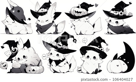 可愛的幽靈萬聖節藝術偏好表 106404027