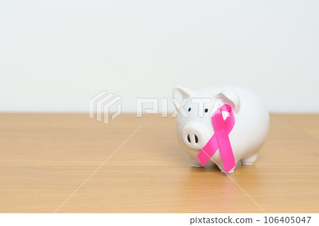 October Breast Cancer Awareness month, Pink Ribbon with Piggy Bank for support illness life. Health, Donation, Charity, Campaign, Money Saving, Fund, women day and World cancer day concept October Breast Cancer Awareness month, Pink Ribbon with Piggy Bank for support illness life. Health, Donation, Charity, Campaign, Money Saving, Fund, women day and World cancer day concept 106405047