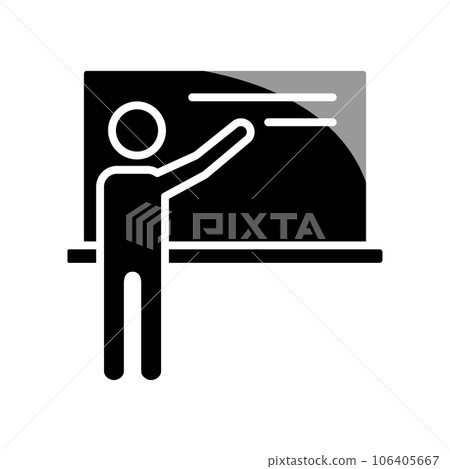 Illustration Vector graphic of Teacher icon template Illustration Vector graphic of Teacher icon template 106405667