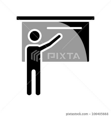 Illustration Vector graphic of Teacher icon template Illustration Vector graphic of Teacher icon template 106405668