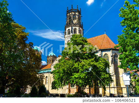 St. Ludgeri church in the historic center of Munster in North Rhine-Westphalia, Germany St. Ludgeri church in the historic center of Munster in North Rhine-Westphalia, Germany 106406521