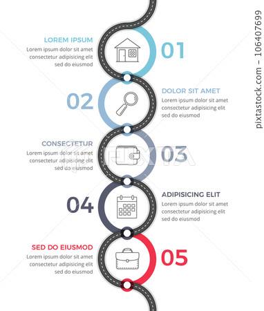 Road Infographics Road Infographics 106407699