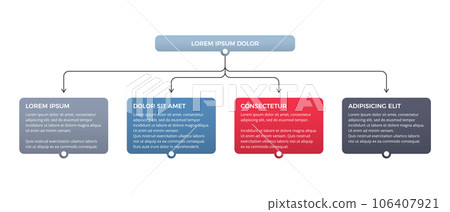 Flowchart with 4 Elements Flowchart with 4 Elements 106407921
