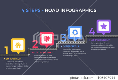Road Infographics 106407954