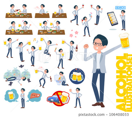 A set of programmer engineer men about alcohol A set of programmer engineer men about alcohol 106408033
