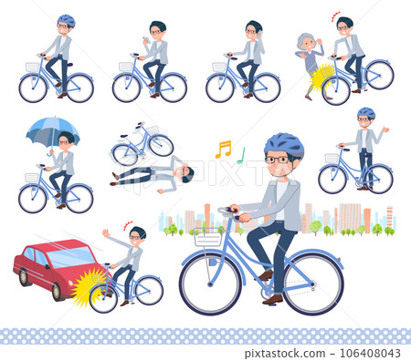 A set of programmer engineer men riding a city cycle A set of programmer engineer men riding a city cycle 106408043