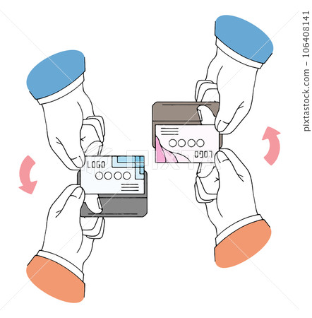 How to move when exchanging business cards 106408141