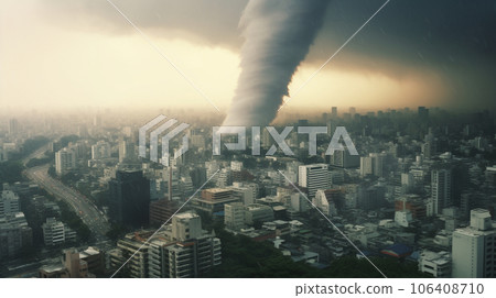 Tornado hits big city 106408710