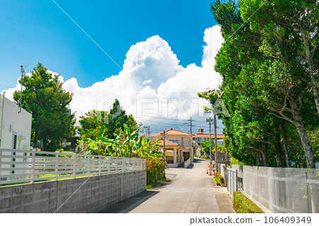 Okinawa streetscape Ginoza Village Matsuda 106409349