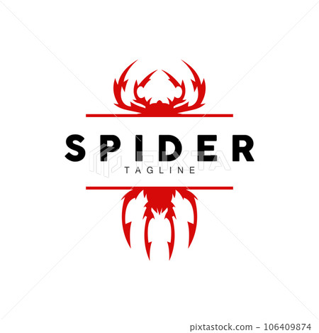 Spider Logo Animal Insect Symbol Design Simple Silhouette Illustration 106409874