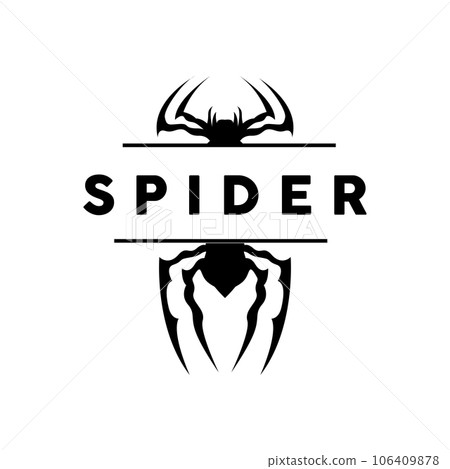 Spider Logo Animal Insect Symbol Design Simple Silhouette Illustration 106409878
