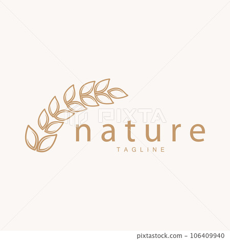 Rice Logo, Farm Wheat Logo Design, Vector Symbol Icon Graphic Illustration 106409940