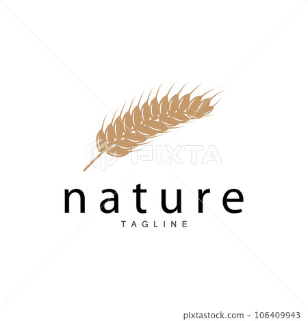 Rice Logo, Farm Wheat Logo Design, Vector Symbol Icon Graphic Illustration 106409943