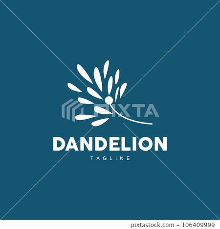 Dandelion Logo, Vector Plant Dandelion flower, Design Icon Template Dandelion Logo, Vector Plant Dandelion flower, Design Icon Template 106409999