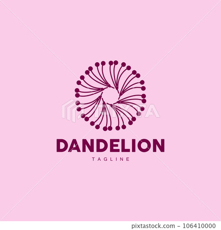 Dandelion Logo, Vector Plant Dandelion flower, Design Icon Template Dandelion Logo, Vector Plant Dandelion flower, Design Icon Template 106410000