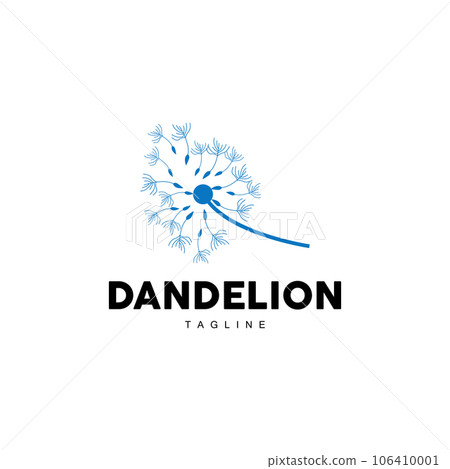 Dandelion Logo, Vector Plant Dandelion flower, Design Icon Template Dandelion Logo, Vector Plant Dandelion flower, Design Icon Template 106410001
