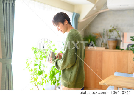 foliage plant, gents, male 106410745