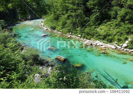 Soca river in Triglav National Park, Slovenia Soca river in Triglav National Park, Slovenia 106411092