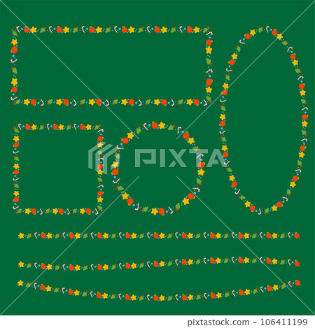 The Christmas Boarder line for holiday concept The Christmas Boarder line for holiday concept 106411199