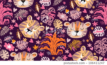 Tiger baby pattern 6 Tiger baby pattern 6 106411247
