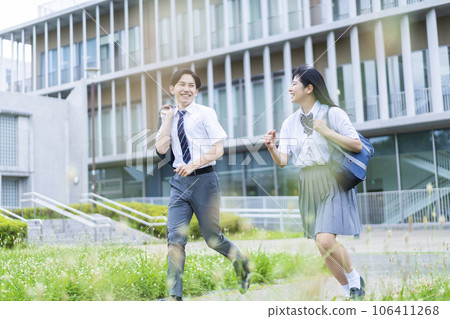 Running high school student Running high school student 106411268