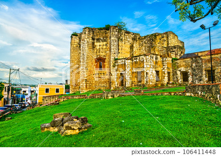 Ruins of Monastery of San Francisco in Santo Domingo, UNESCO world heritage in Dominican Republic Ruins of Monastery of San Francisco in Santo Domingo, UNESCO world heritage in Dominican Republic 106411448