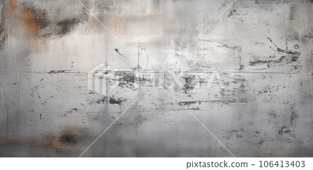 Metal background. Scratched metalic texture. Grunge metal banner 106413403