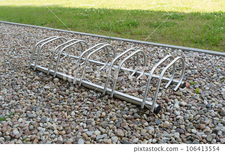 City Bicycle Parking, Bike Station Modern Bike Storage, Security Concept, Empty Street Bicycle Parking City Bicycle Parking, Bike Station Modern Bike Storage, Security Concept, Empty Street Bicycle Parking 106413554