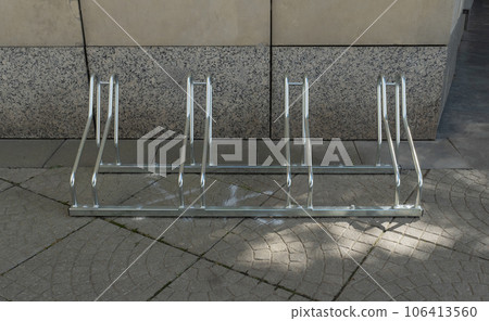City Bicycle Parking, Bike Station Modern Bike Storage, Security Concept, Empty Street Bicycle Parking City Bicycle Parking, Bike Station Modern Bike Storage, Security Concept, Empty Street Bicycle Parking 106413560