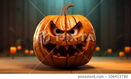 手绘卡通南瓜插画 106413780