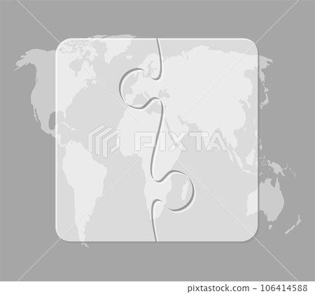 Transparent diagram infographic process on 2 steps 106414588