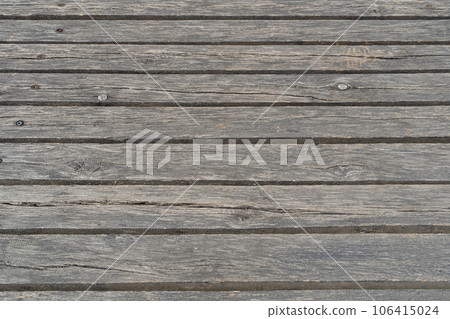 Wooden Sidewalk Texture Background, Wood Path Pattern, Natural Boardwalk Pathway Banner 106415024