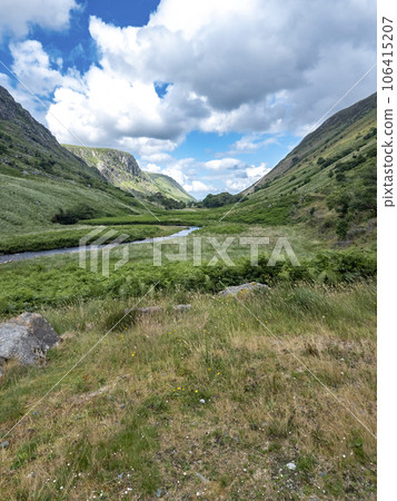 The beautiful Glenveagh National Park in County Donegal, Ireland 106415207