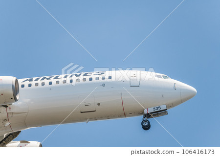 [日航飛機準備從城南島海濱公園上空降落] 106416173