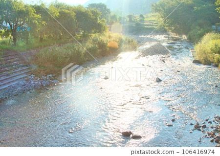 river in the morning sun river in the morning sun 106416974
