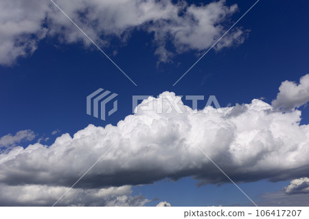 White Clouds on Blue Sky Background. 106417207