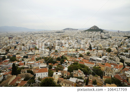 Athens city view from the Acropolis hill 106417709