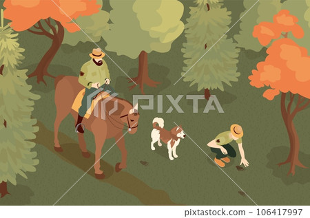 Ranger In Forest Composition 106417997