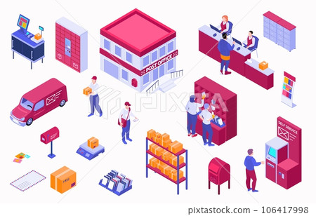 Post Office Isometric Set 106417998