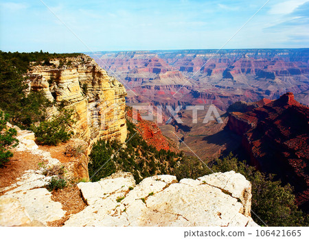 Blue Sky Day At The Grand Canyon Arizona on film 106421665