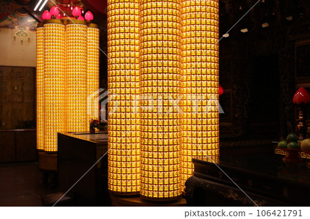 Worship candles. 106421791