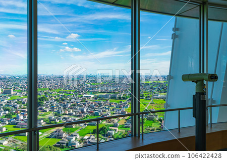 138塔公園，從雙拱門138眺望（愛知縣一宮市） 106422428