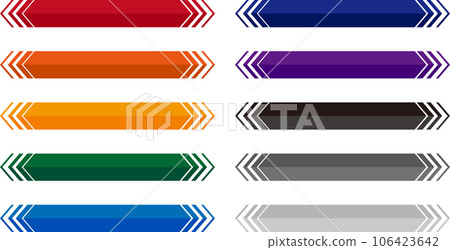 Set of 10 subtitle frames with arrows on both ends_2 tone Set of 10 subtitle frames with arrows on both ends_2 tone 106423642